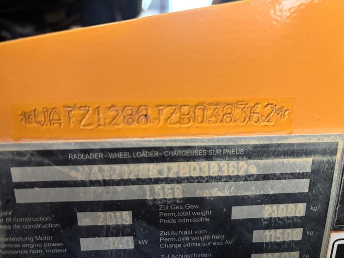 2015 Liebherr L556 Wheel Loader