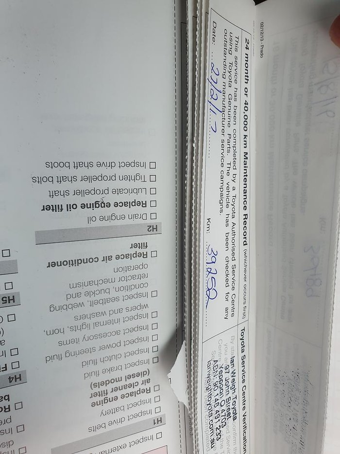 2015 Toyota Landcruiser Prado GXL KDJ150R MY14 4X4 Dual Range Ebony