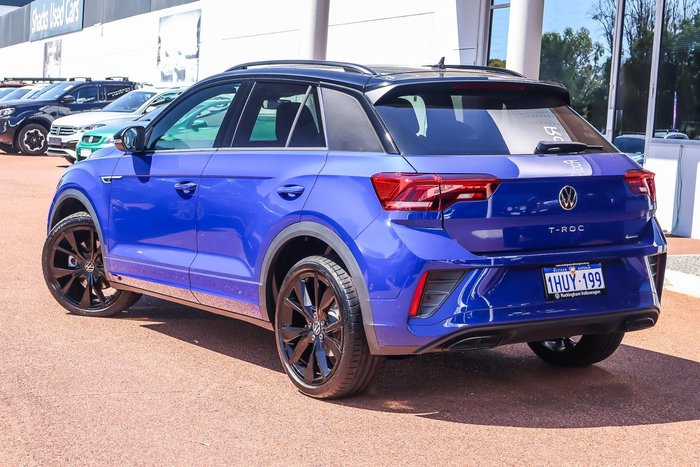 2022 Volkswagen T-Roc 140TSI R-Line D11 MY23 Four Wheel Drive Lapiz Blue