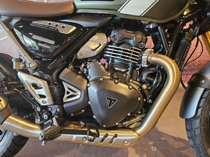 2024 Triumph Scrambler 400 X Scrambler White