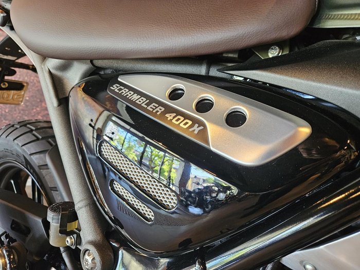 2024 Triumph Scrambler 400 X Scrambler White