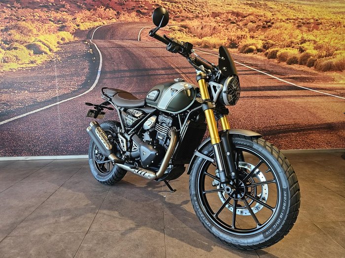 2024 Triumph Scrambler 400 X Scrambler White