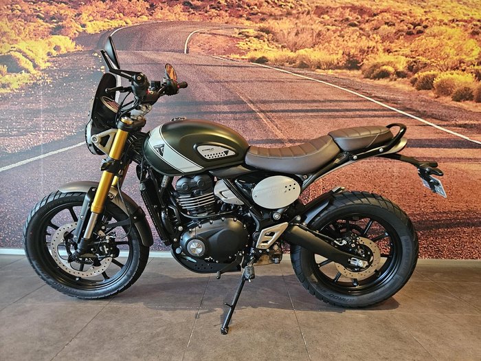 2024 Triumph Scrambler 400 X Scrambler White