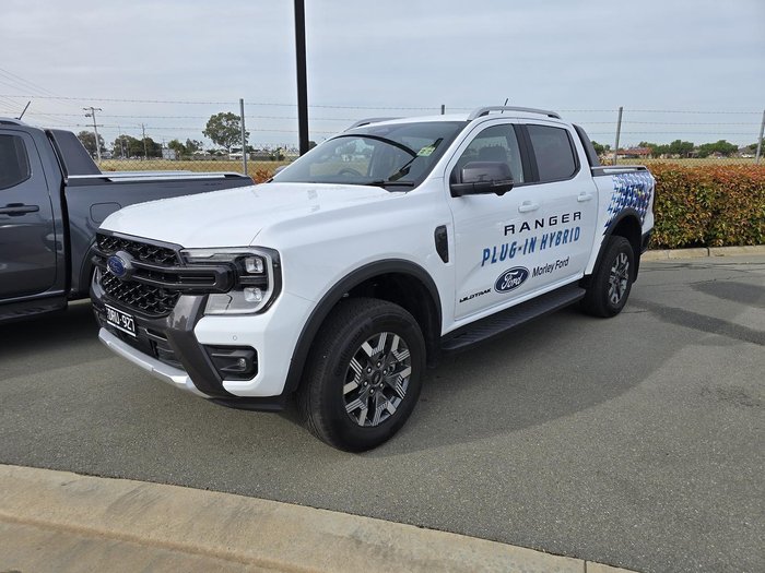 2025 Ford Ranger PHEV Wildtrak MY25.75 Four Wheel Drive Frozen White