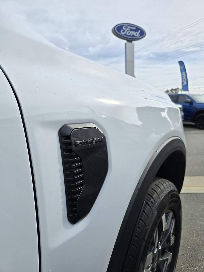 2025 Ford Ranger PHEV Wildtrak MY25.75 Four Wheel Drive Frozen White