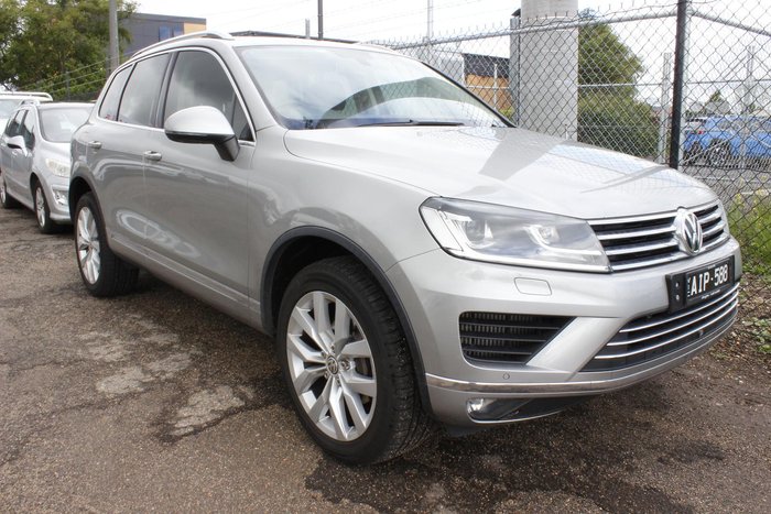 2015 Volkswagen Touareg V6 TDI 7P MY16 Four Wheel Drive Tungsten Silver