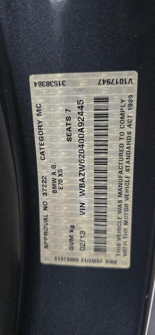 2013 BMW X5 xDrive40d F15 4X4 Constant Grey