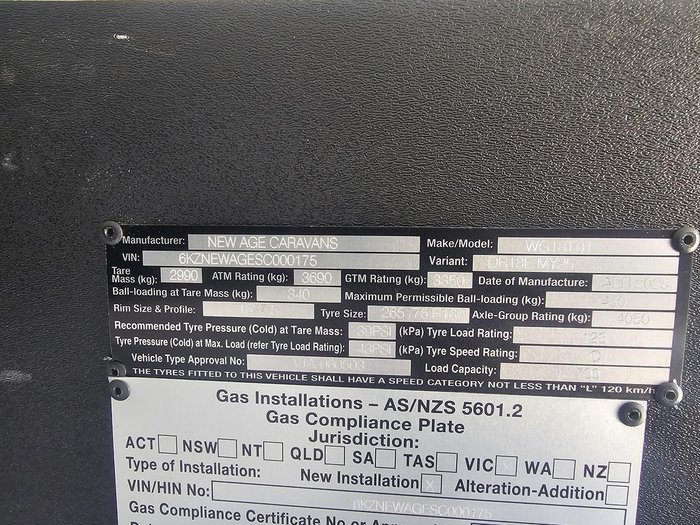 2025 New Age Caravans Desert Rose Dr18e My25