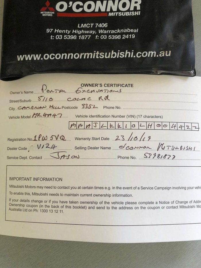 2019 Mitsubishi Triton GLX ADAS MR MY20 4x2 White