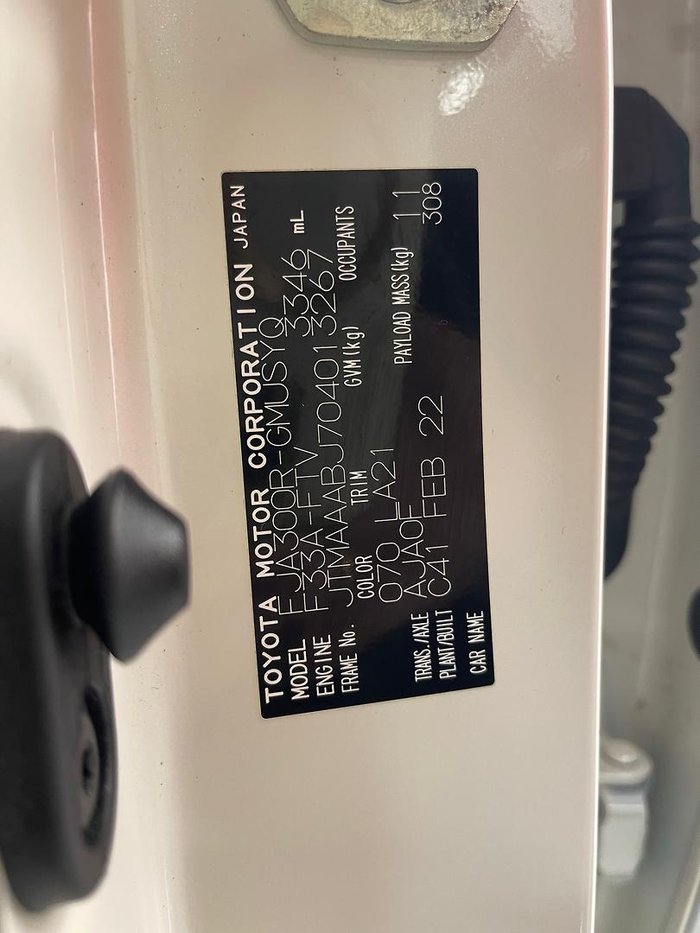 2022 Toyota Landcruiser GR Sport FJA300R 4X4 Dual Range Crystal Pearl