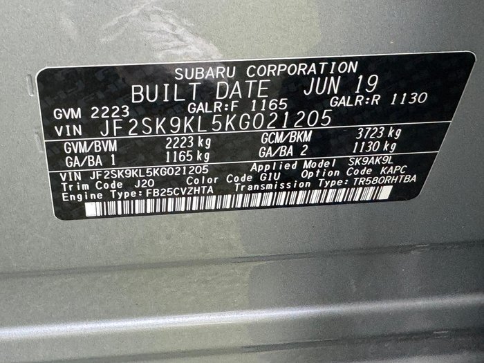 2019 Subaru Forester 2.5i Premium