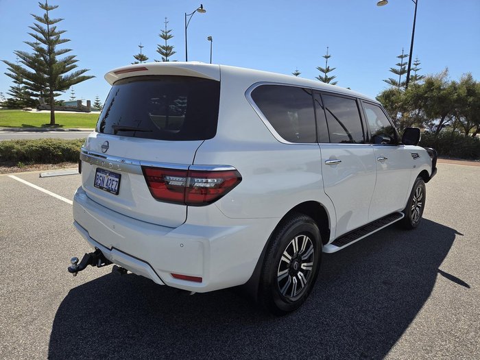 2022 Nissan Patrol Ti Y62 MY22 4X4 Dual Range Moonstone White