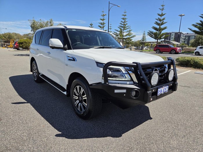 2022 Nissan Patrol Ti Y62 MY22 4X4 Dual Range Moonstone White