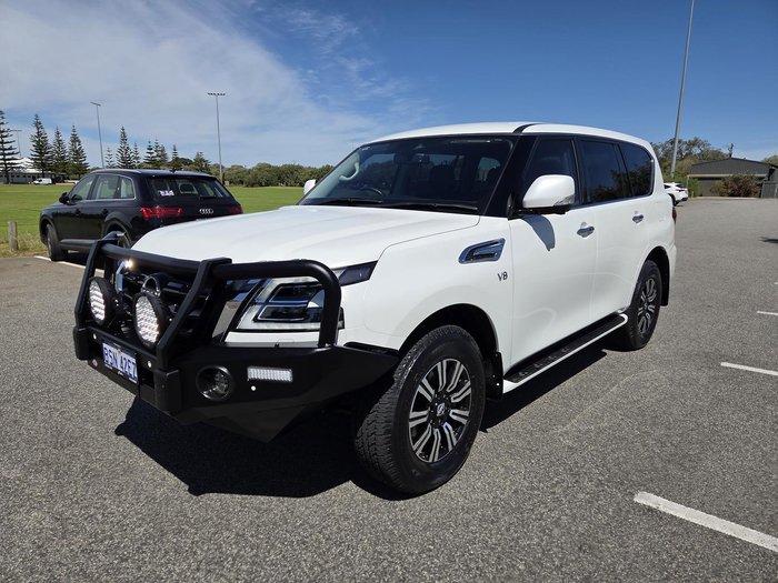 2022 Nissan Patrol Ti Y62 MY22 4X4 Dual Range Moonstone White