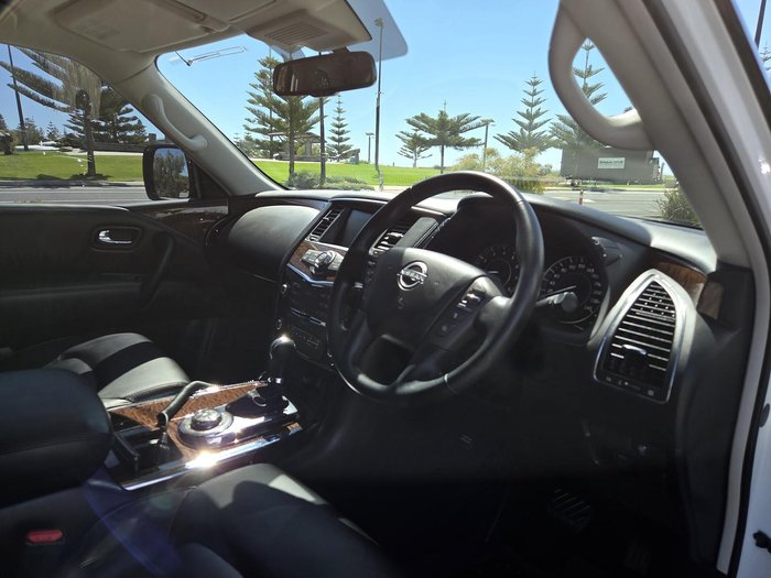 2022 Nissan Patrol Ti Y62 MY22 4X4 Dual Range Moonstone White