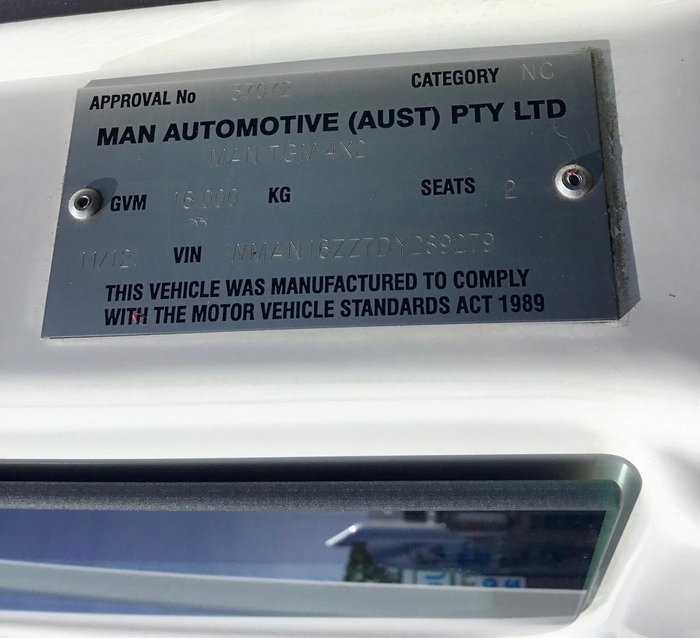 2013 MAN Tgm 15.290 16000Kg Gvm 7,5 Mt Tray Bifold Ramps $85000+Gst MAN TGM 15 290 SLEEPER WHITE