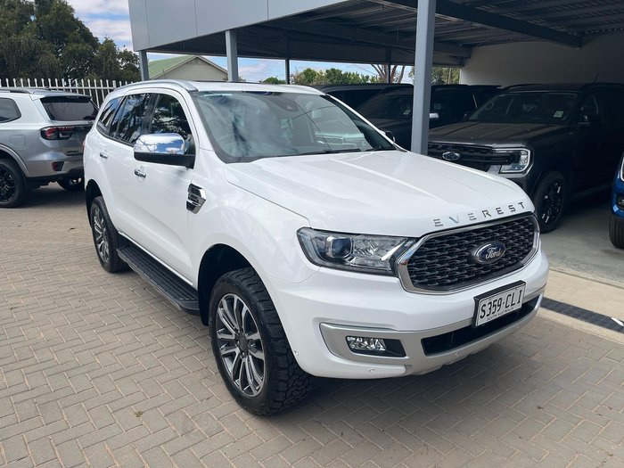 2021 Ford Everest Titanium UA II MY21.75 4X4 Dual Range Arctic White
