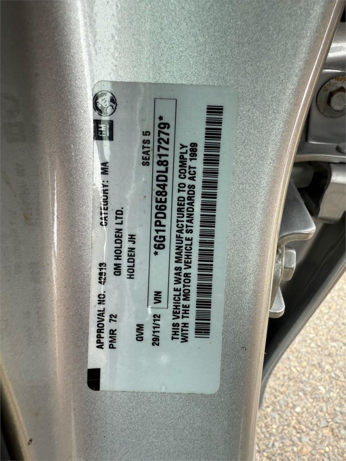 2012 Holden Cruze CD