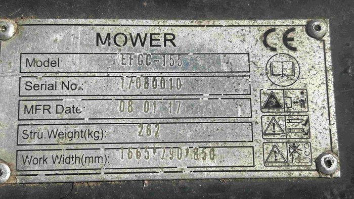 2017 Kioti K Series Efgc-155 Black