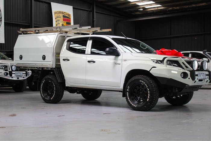 2019 Mitsubishi Triton GLX MR MY19 4X4 Dual Range White