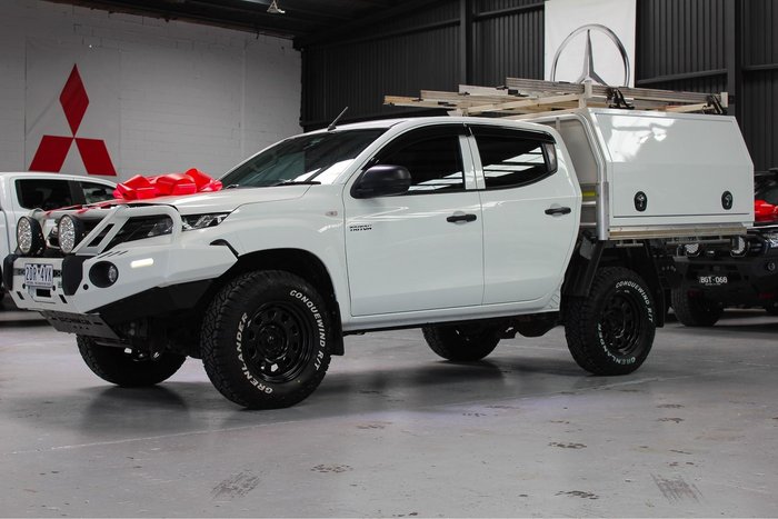 2019 Mitsubishi Triton GLX MR MY19 4X4 Dual Range White