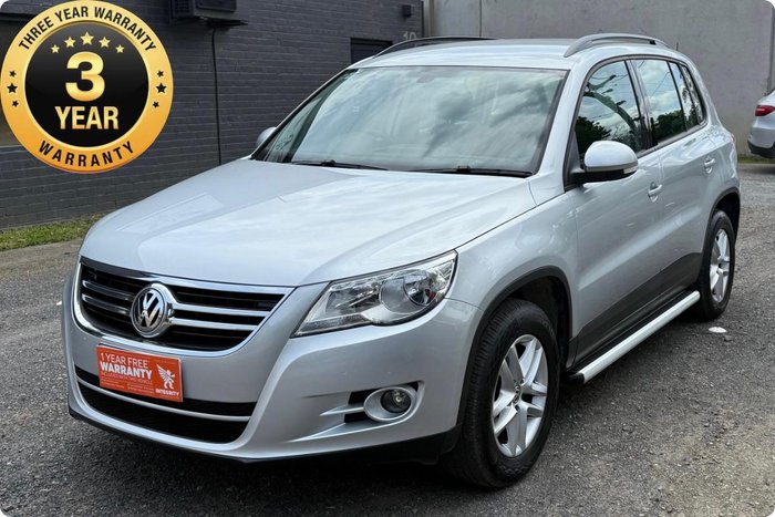 2010 Volkswagen Tiguan 125TSI 5N MY10 Four Wheel Drive Silver Leaf
