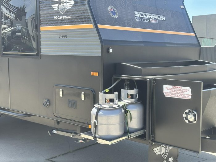 2025 JB Caravans Scorpion Sting Air 21'6 Rear Door