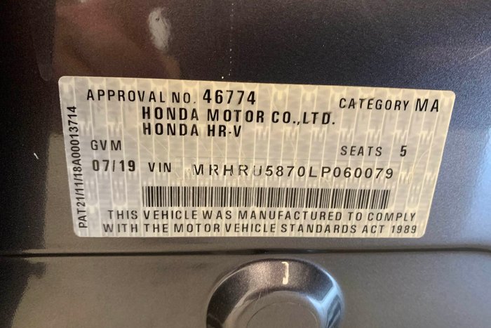 2019 Honda HR-V VTi-LX