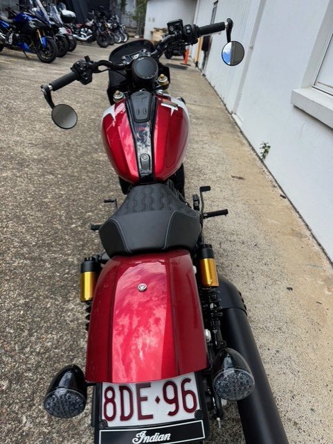 2025 Indian SCOUT 101 LIMITED SUNSET RED METALLIC