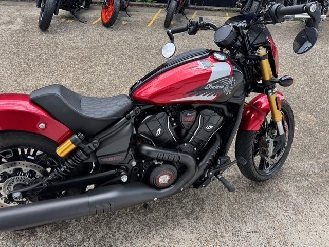 2025 Indian SCOUT 101 LIMITED SUNSET RED METALLIC