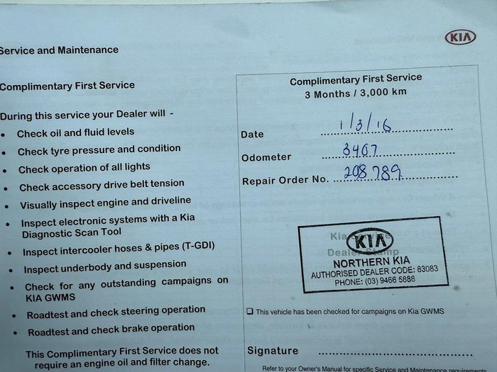 2015 Kia Cerato S YD MY15 White