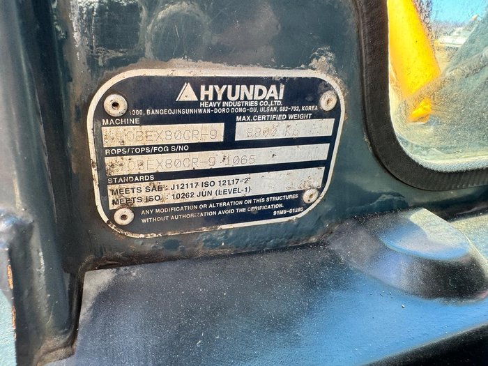 Hyundai 80Cr-9 Robex