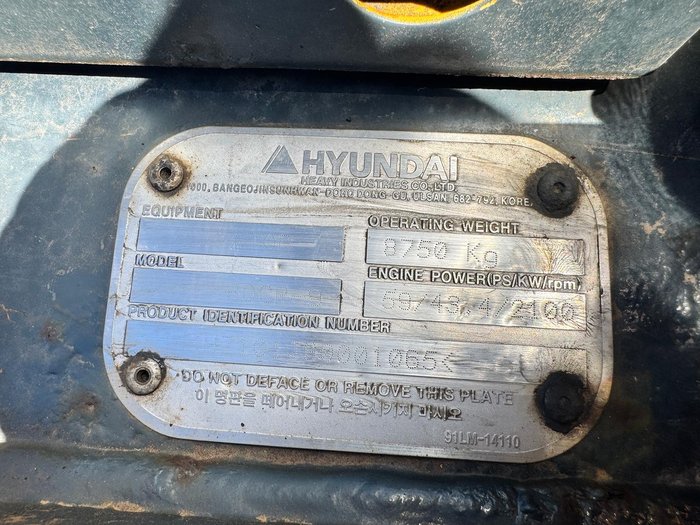 Hyundai 80Cr-9 Robex