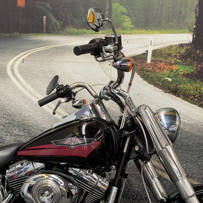2006 HARLEY-DAVIDSON FLSTF FAT BOY Black