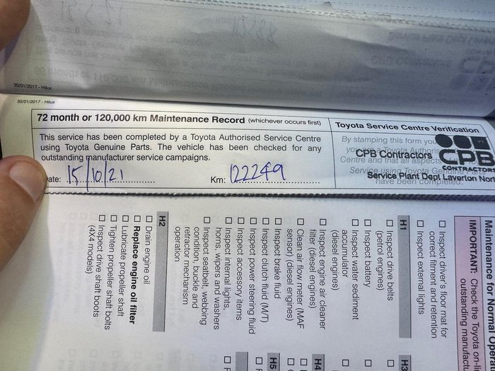 2017 Toyota Hilux Workmate