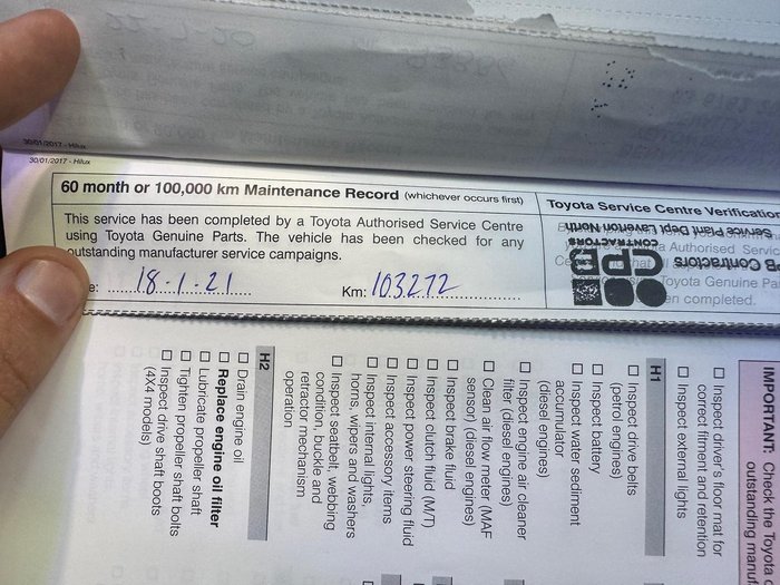 2017 Toyota Hilux Workmate