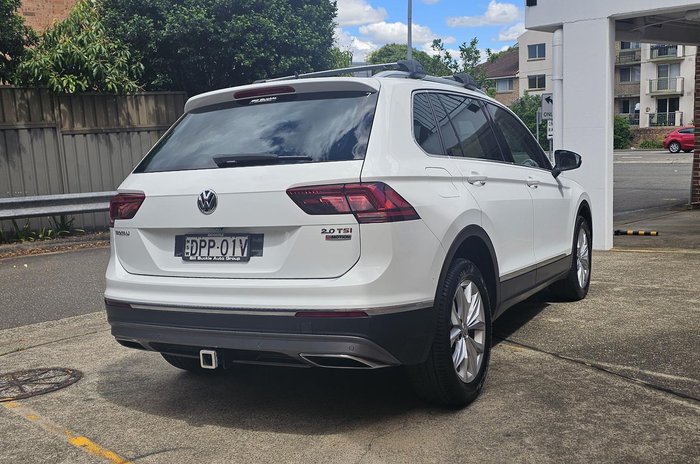 2017 Volkswagen Tiguan 162TSI Highline 5N MY18 Four Wheel Drive Pure White