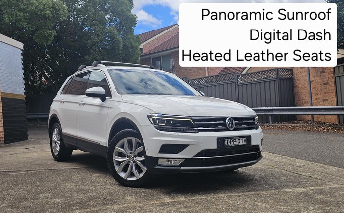 2017 Volkswagen Tiguan 162TSI Highline 5N MY18 Four Wheel Drive Pure White