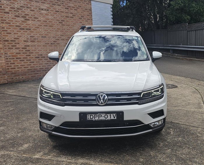 2017 Volkswagen Tiguan 162TSI Highline 5N MY18 Four Wheel Drive Pure White