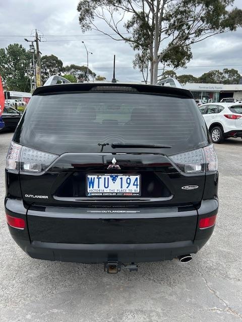2008 Mitsubishi Outlander Platinum Edition ZG MY09 4X4 On Demand Black Mica