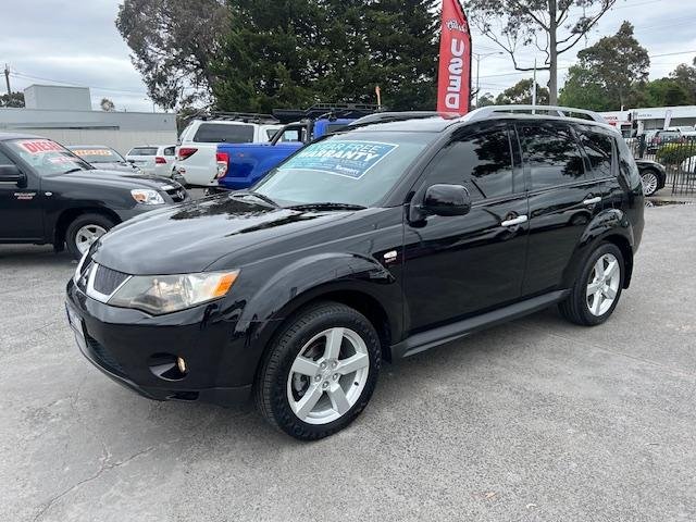 2008 Mitsubishi Outlander Platinum Edition ZG MY09 4X4 On Demand Black Mica