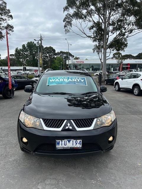 2008 Mitsubishi Outlander Platinum Edition ZG MY09 4X4 On Demand Black Mica