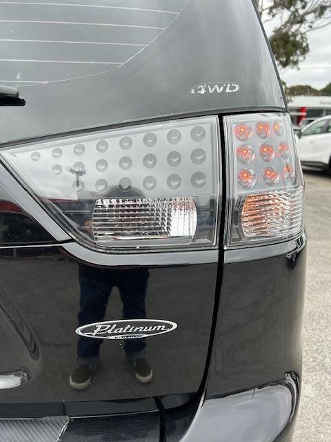 2008 Mitsubishi Outlander Platinum Edition ZG MY09 4X4 On Demand Black Mica