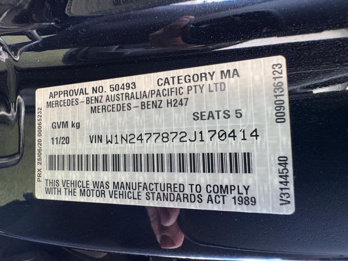 2020 Mercedes-Benz GLA-Class GLA200