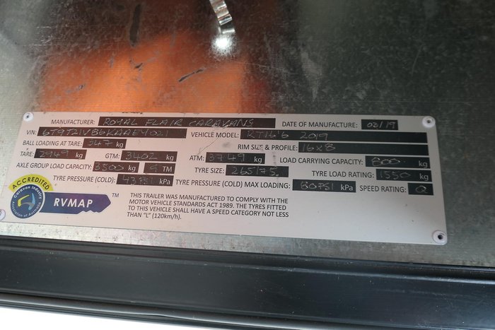 2019 Royal Flair Raptor Toy Hauler Bunks