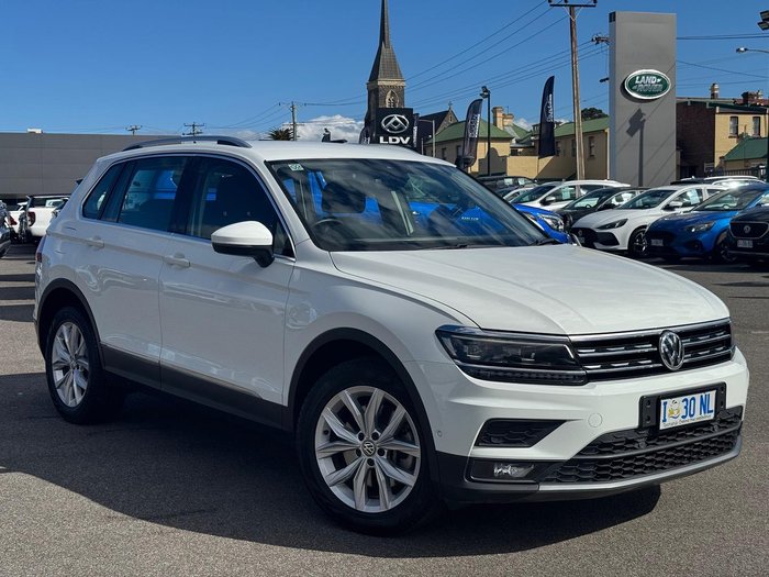 2019 Volkswagen Tiguan 132TSI Comfortline 5N MY19.5 Four Wheel Drive Pure White