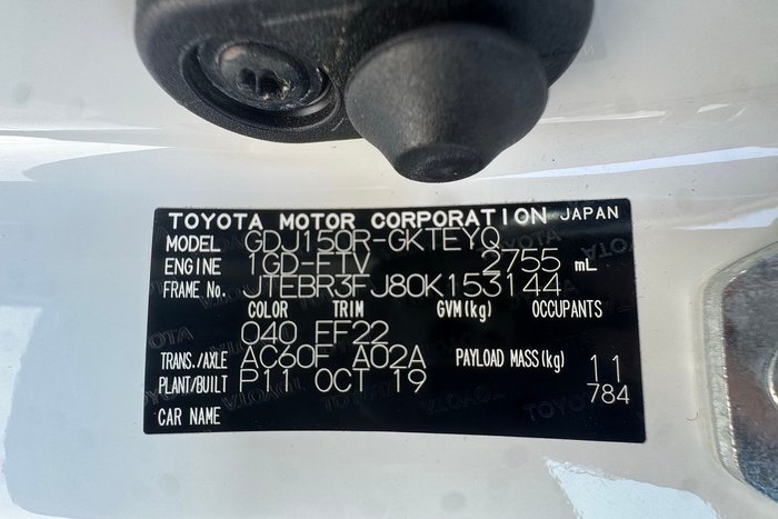 2019 Toyota Landcruiser Prado GX