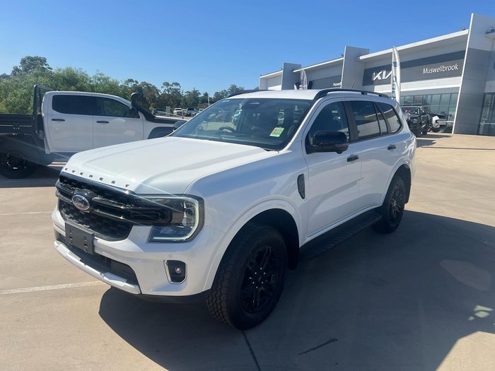 2025 Ford Everest Black Edition MY25.50 4X4 Dual Range Alabaster White