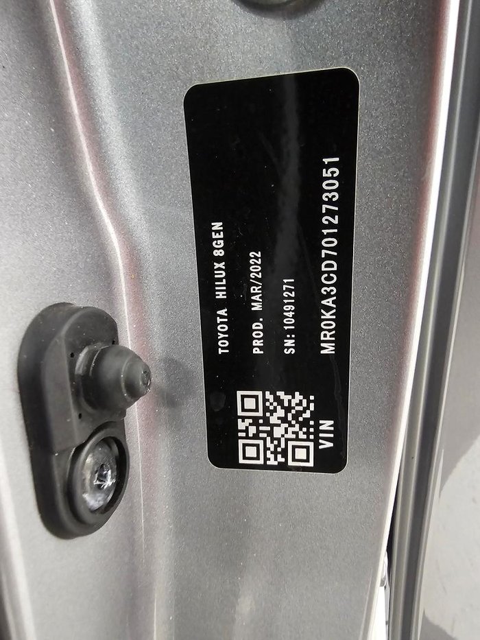 2022 Toyota Hilux SR GUN126R 4X4 Dual Range Silver Sky