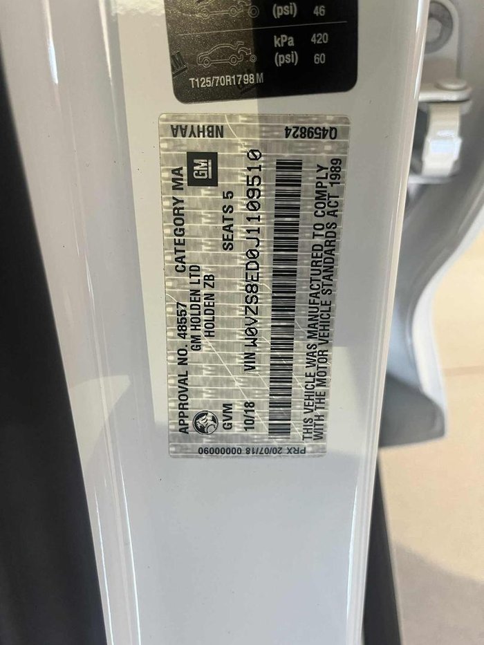 2018 Holden Commodore RS-V